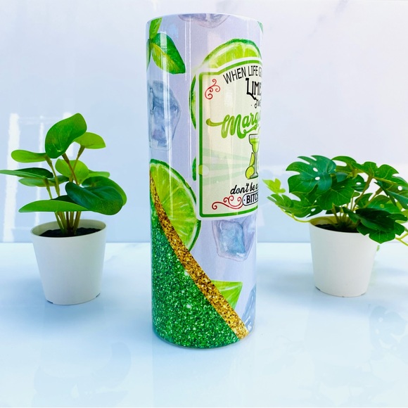 Margarita Tumbler, Margarita Cup, When Life Give You Limes Make Margarita, - Picture 6 of 7